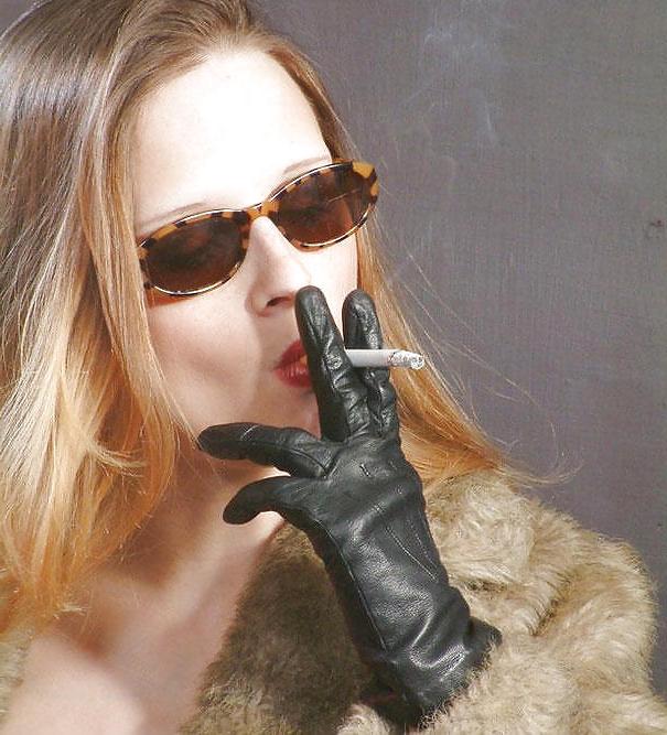 25P Leather Gloved Smoking