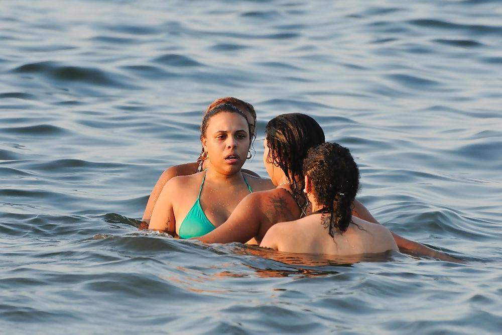 12P Nice ghetto girls on the beach