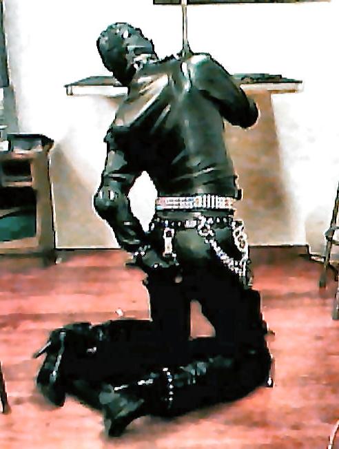 9P Leather Jerkoff Session 2