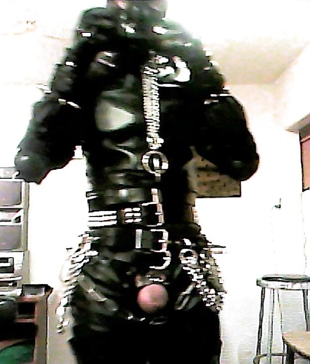9P Leather Jerkoff Session 2