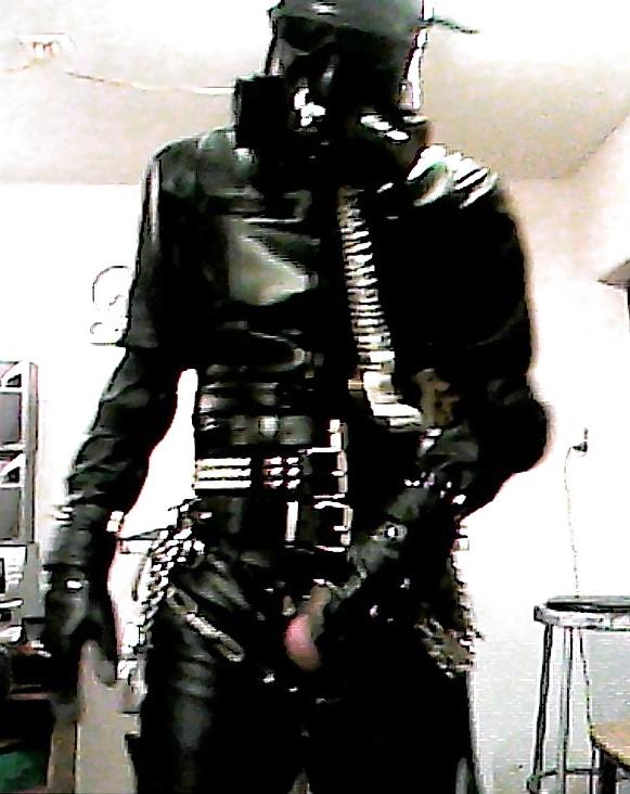 9P Leather Jerkoff Session 2