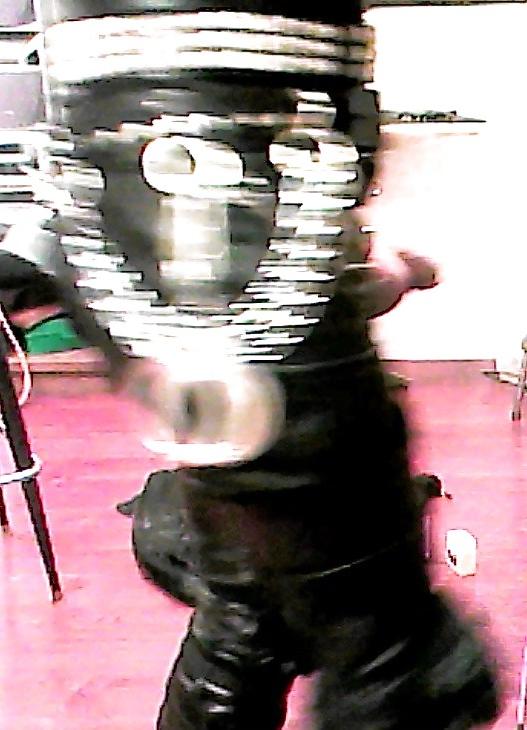 9P Leather Jerkoff Session 2