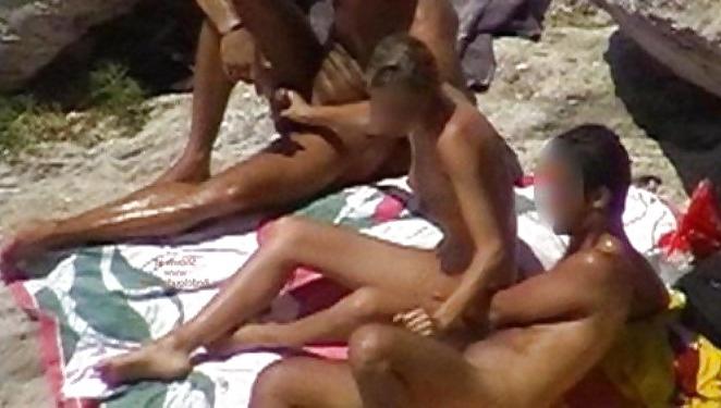25P Group Sex Amateur Beach #rec Voyeur G14