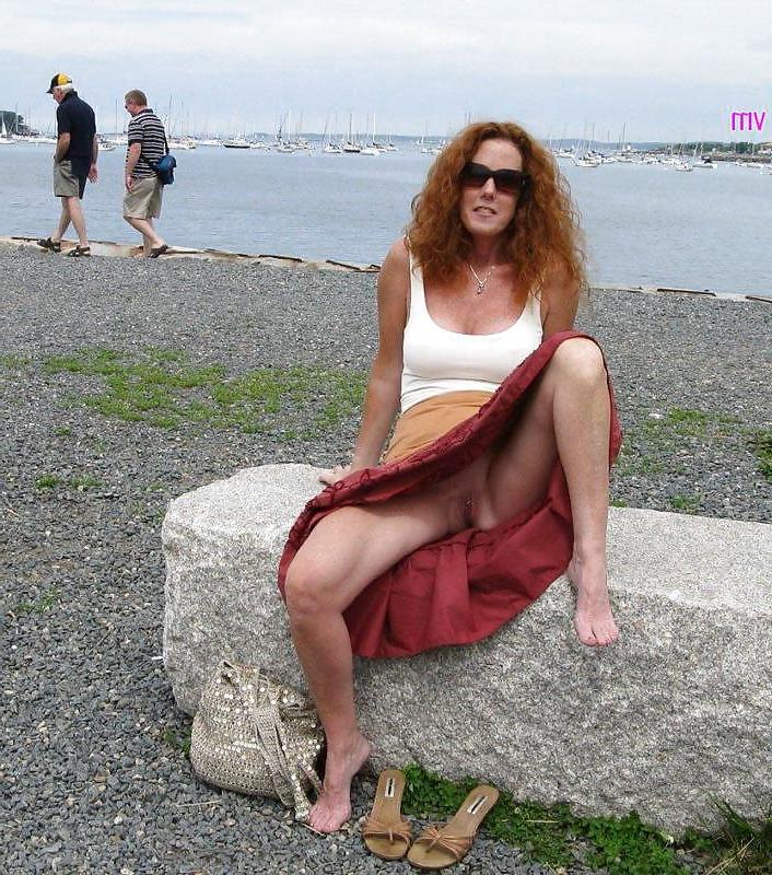 13P Mature Redhead Flasher