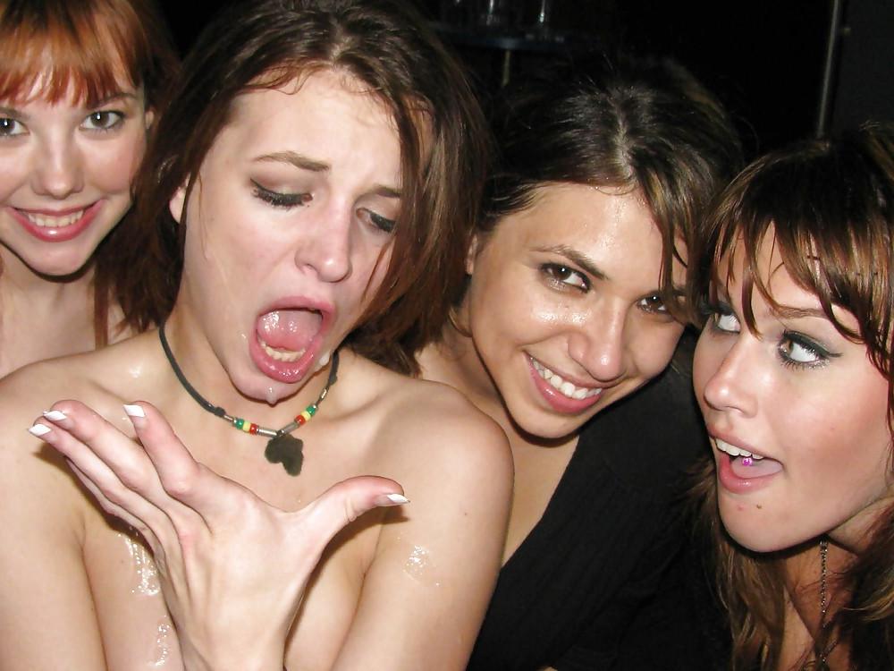 25P Slut college girl celebrating with a male stripper