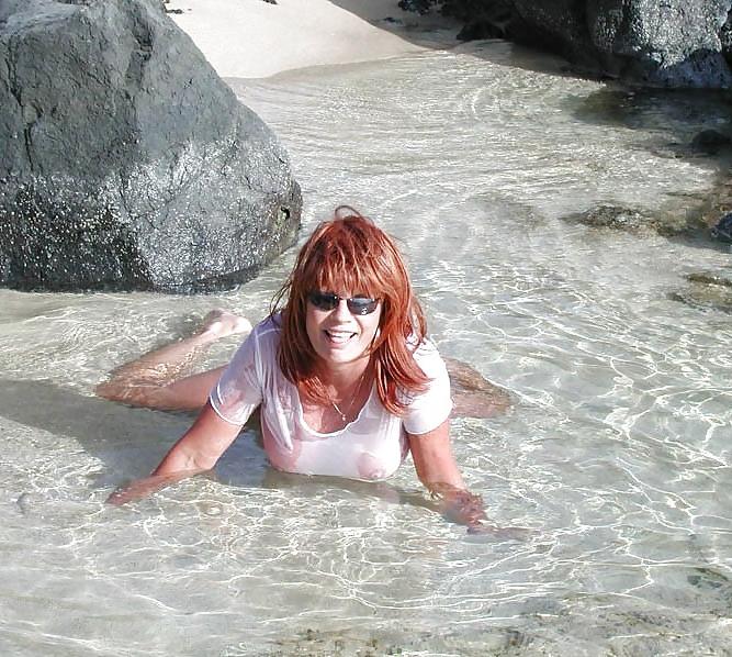 14P Milf on the beach