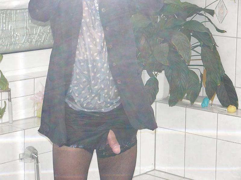 25P Getting horny in my wife's business outfit