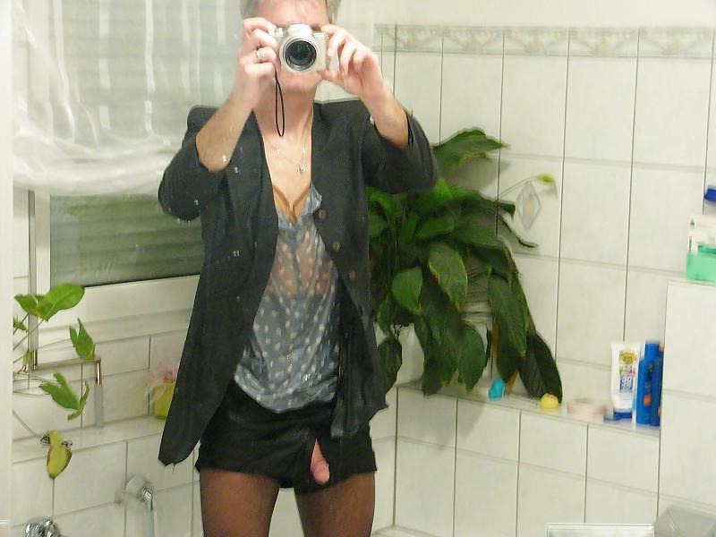 25P Getting horny in my wife's business outfit