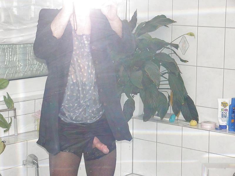 25P Getting horny in my wife's business outfit