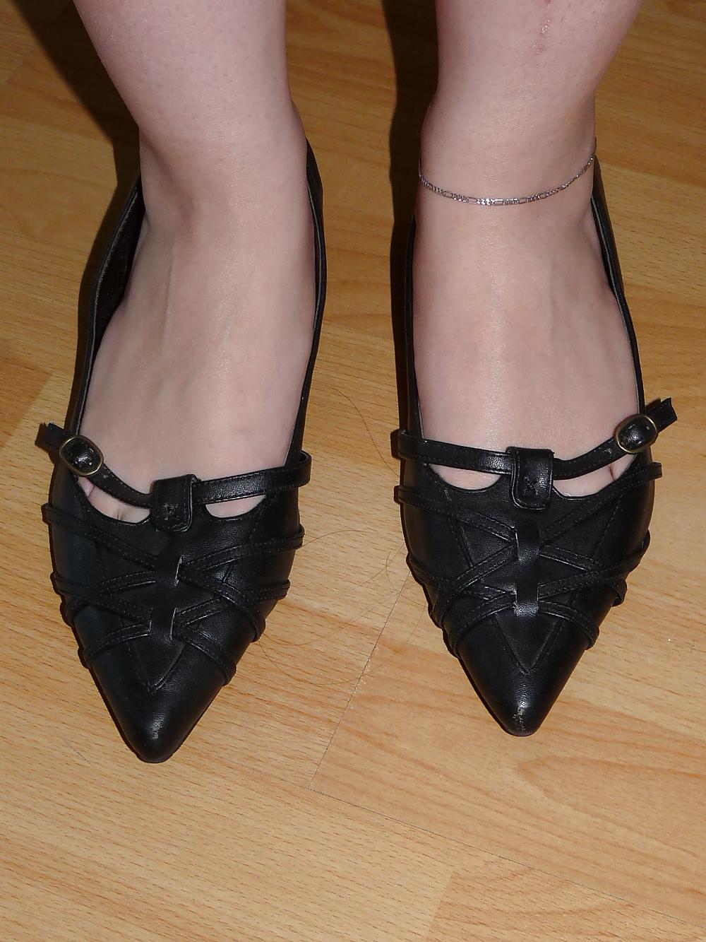 25P Wifes sexy random shoes ballerinas flats nylon