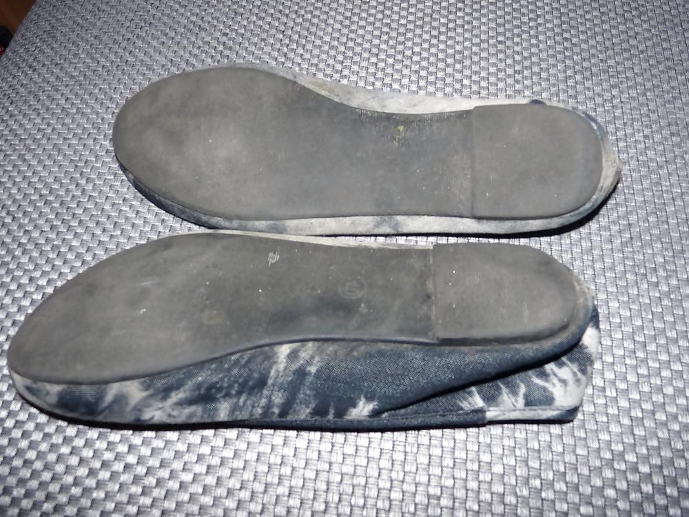 25P Wifes sexy random shoes ballerinas flats nylon