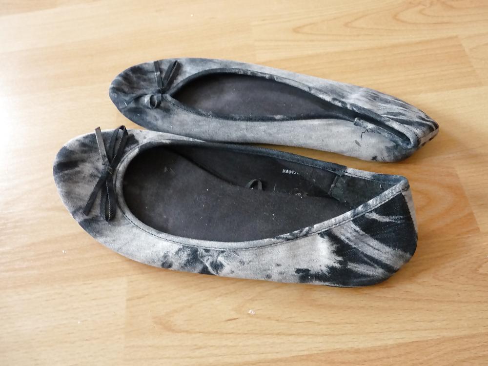 25P Wifes sexy random shoes ballerinas flats nylon