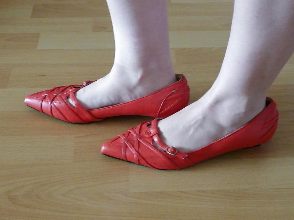 25P Wifes sexy random shoes ballerinas flats nylon