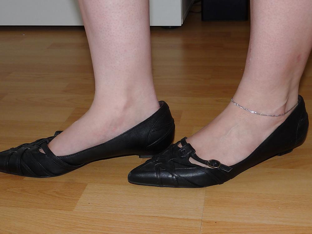25P Wifes sexy random shoes ballerinas flats nylon