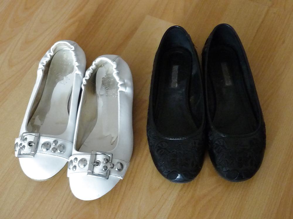 25P Wifes sexy random shoes ballerinas flats nylon