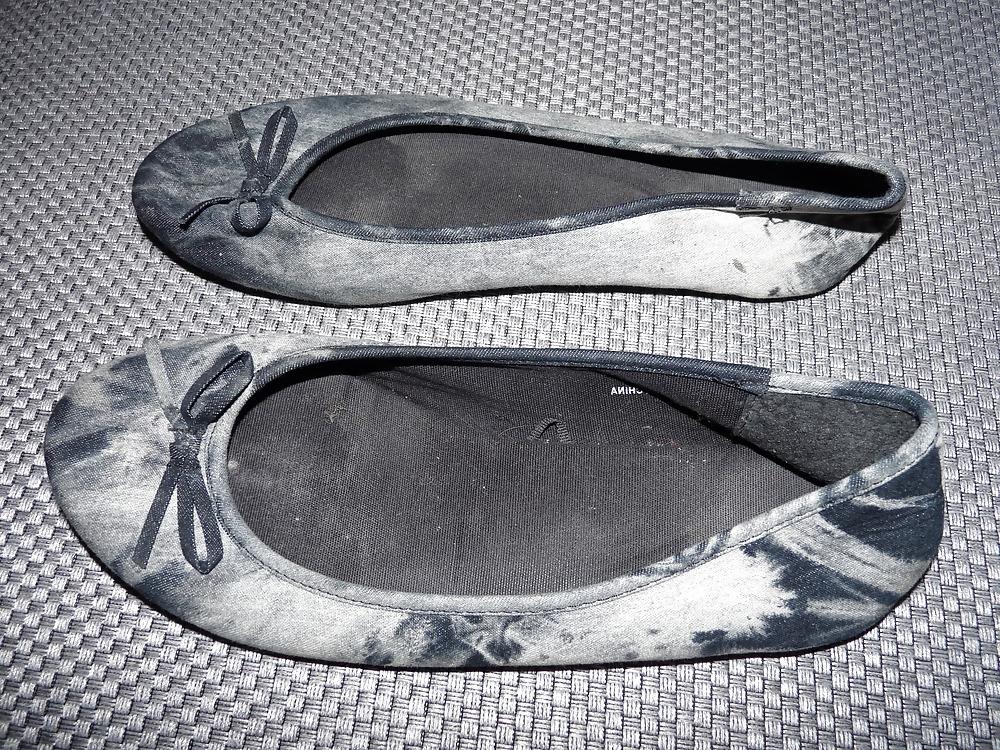 25P Wifes sexy random shoes ballerinas flats nylon