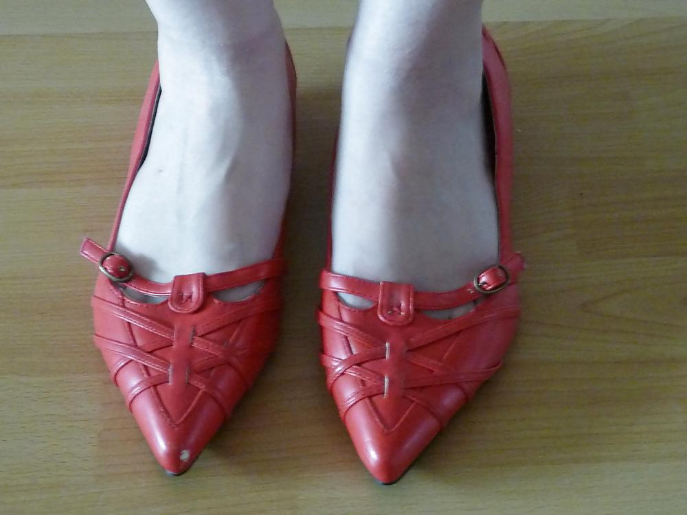 25P Wifes sexy random shoes ballerinas flats nylon