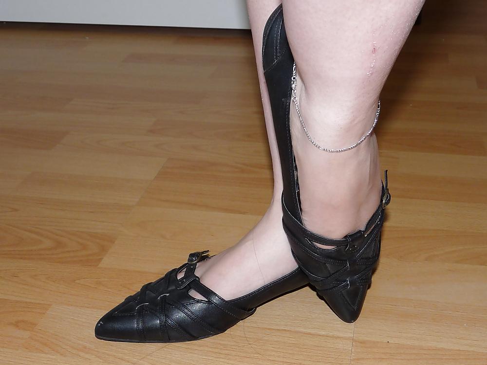 25P Wifes sexy random shoes ballerinas flats nylon