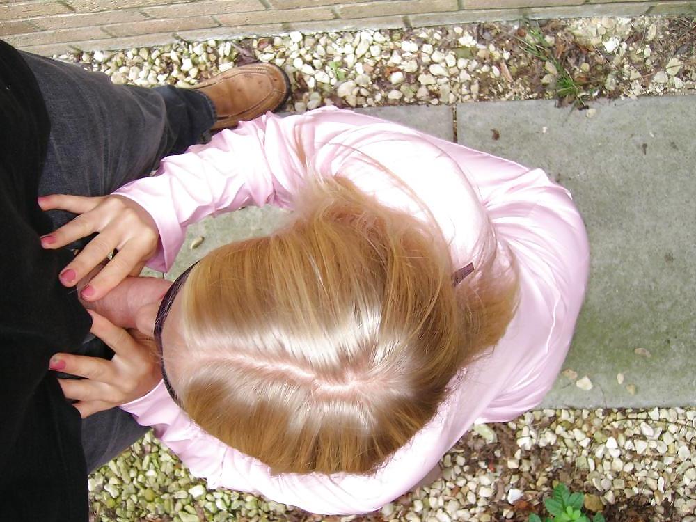 19P Young Blonde Slag Blows me in the Street