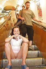 25P Upskirts Without Panties - 2