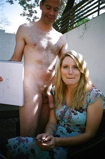 25P Girls posing next to a cock 