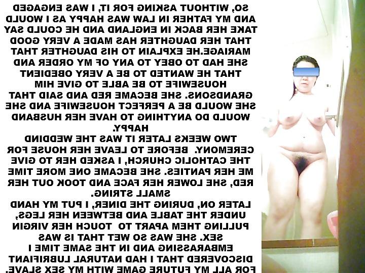 9P Captions of a stupid and fat submissive woman