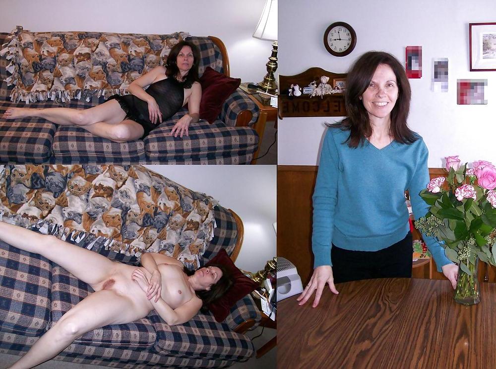 10P Mature woman before - after.