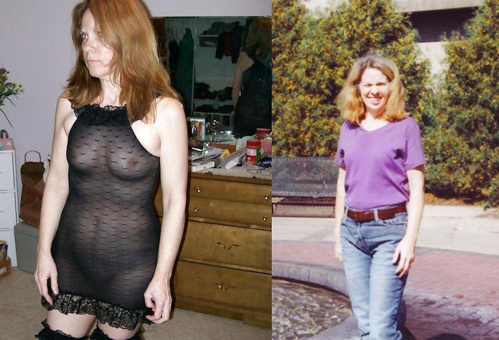 10P Mature woman before - after.