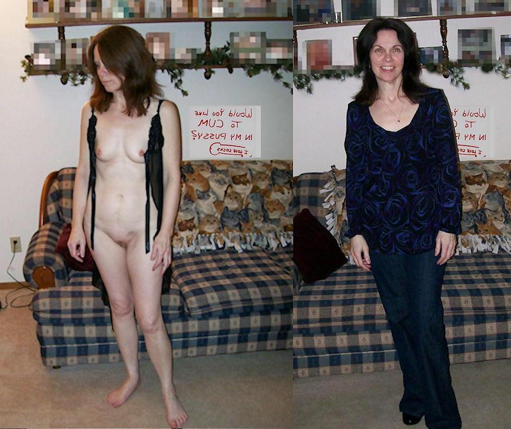 10P Mature woman before - after.