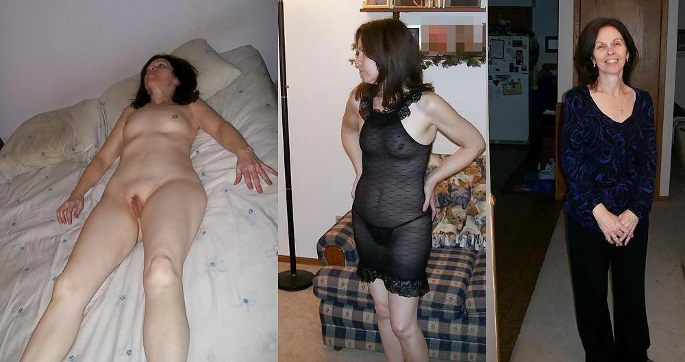 10P Mature woman before - after.