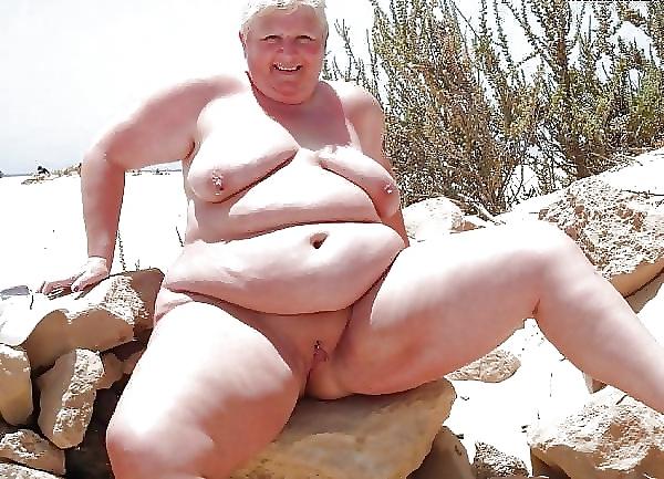 25P Naked grannies on beach