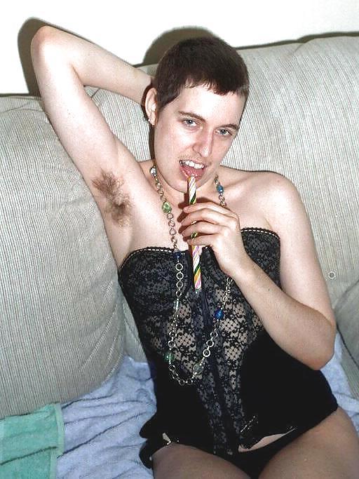24P Girls with hairy, unshaven armpits R