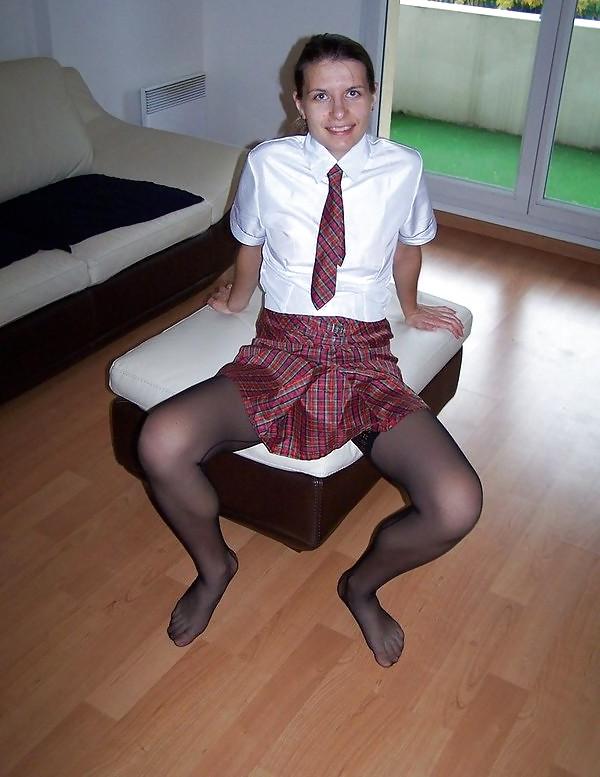 12P Dressed in schoolgirl