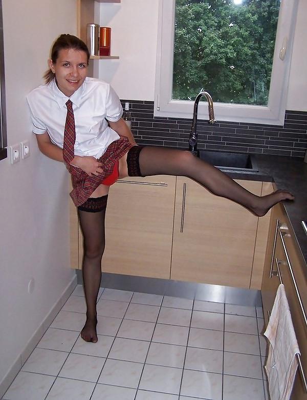 12P Dressed in schoolgirl
