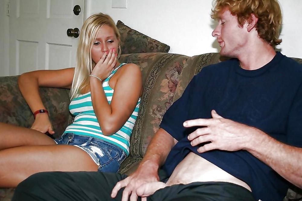 25P Girls looking at cock 