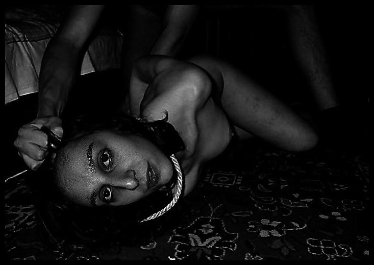 9P Arab woman subjected to an old white pervert