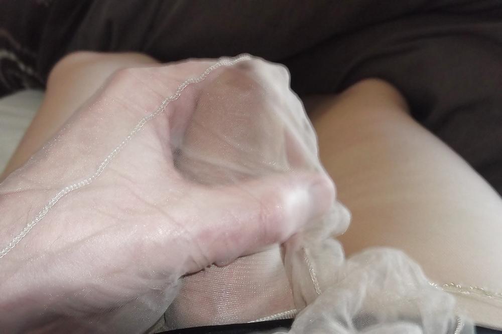14P Sheer nylon panties with sheath