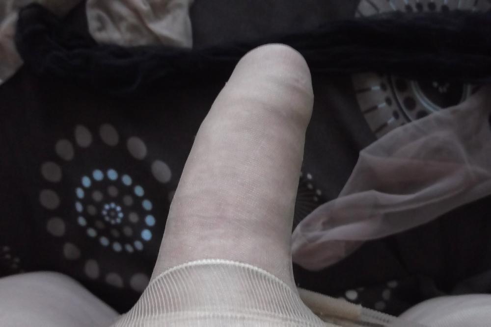 14P Sheer nylon panties with sheath