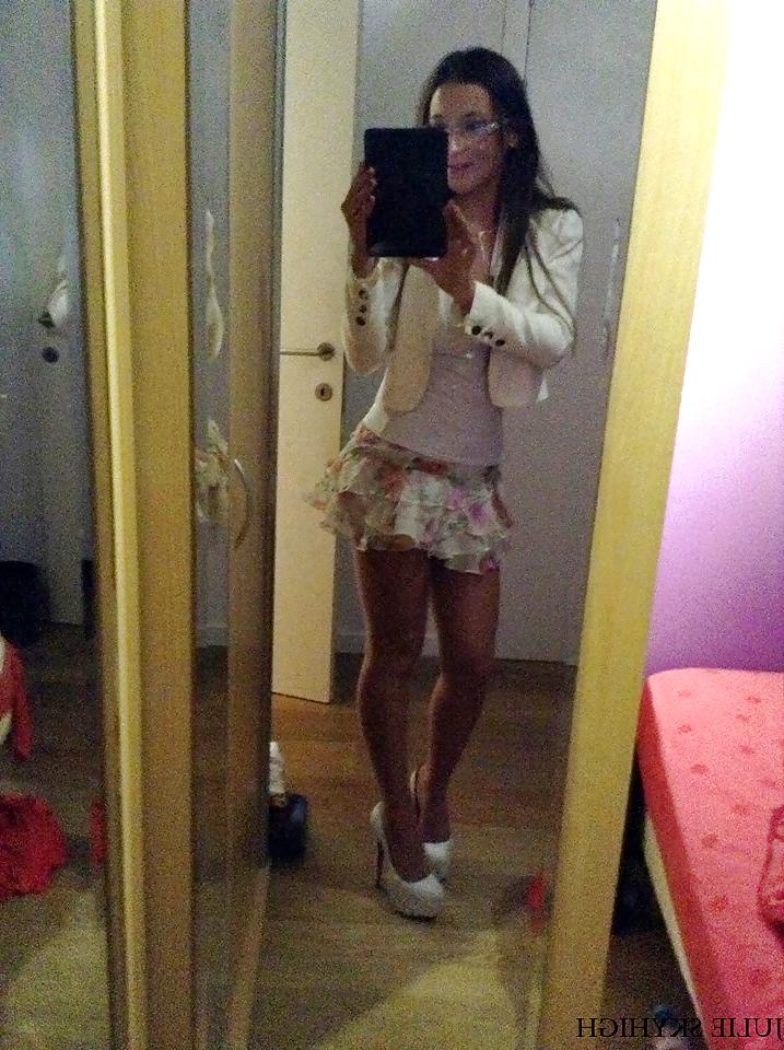 4P Young woman in luxury slut lingerie & high heels