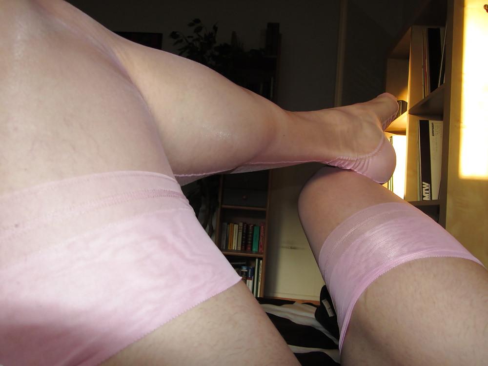 25P New FF Nylons Baby Pink With Sheer See Through Panties