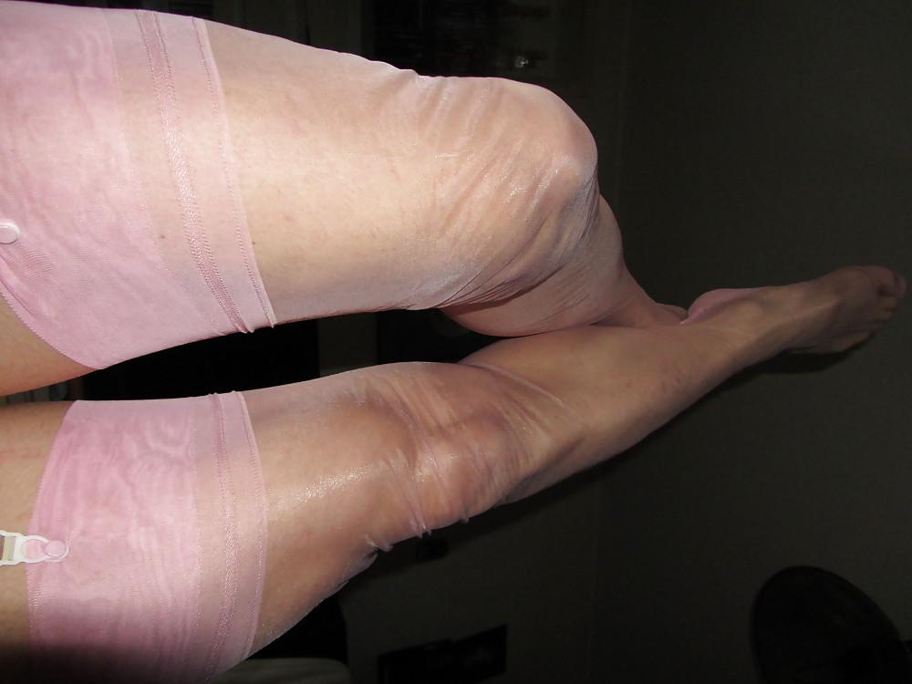 25P New FF Nylons Baby Pink With Sheer See Through Panties