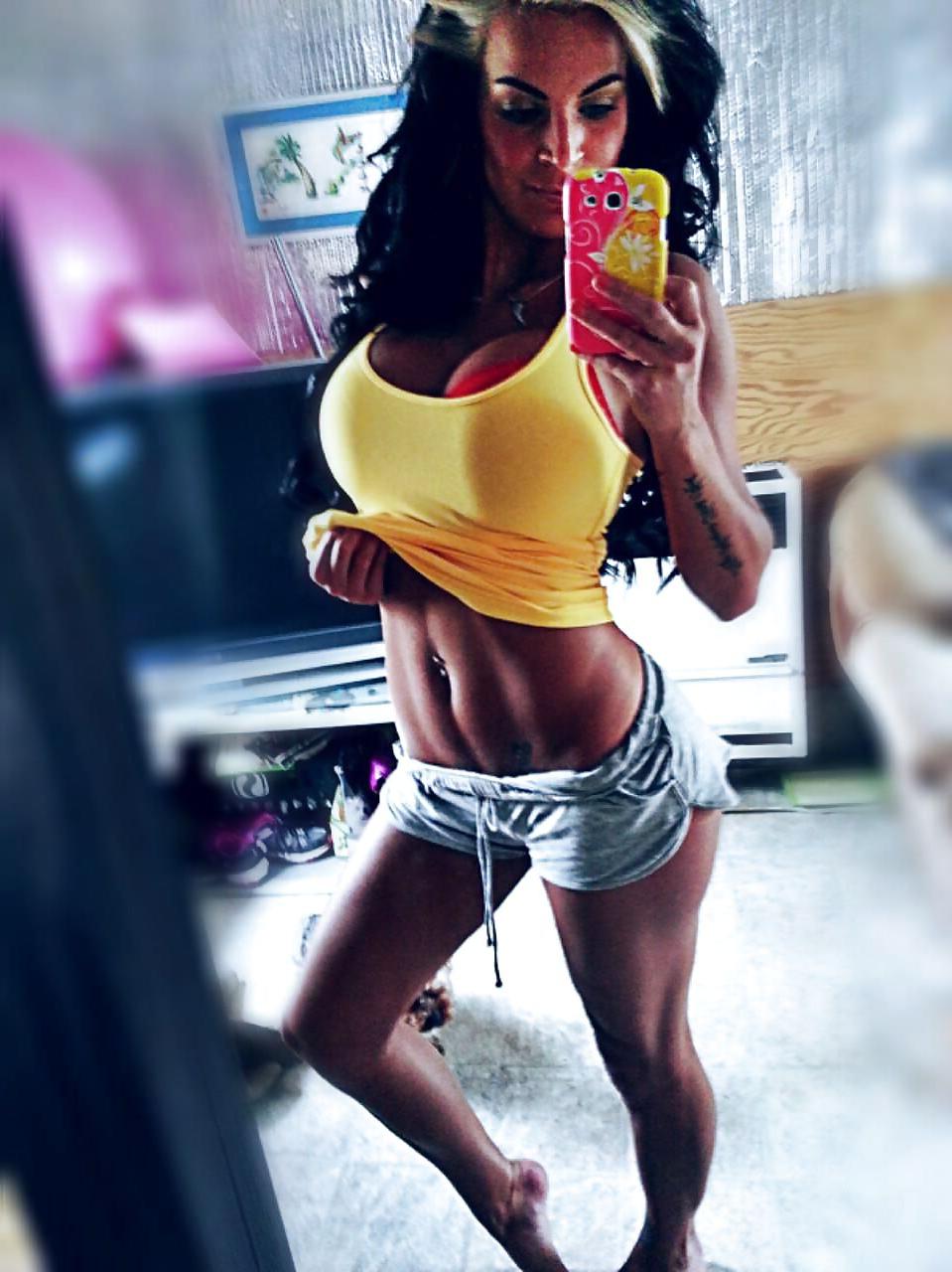 15P Khara: Fake Tit Fitness Chick