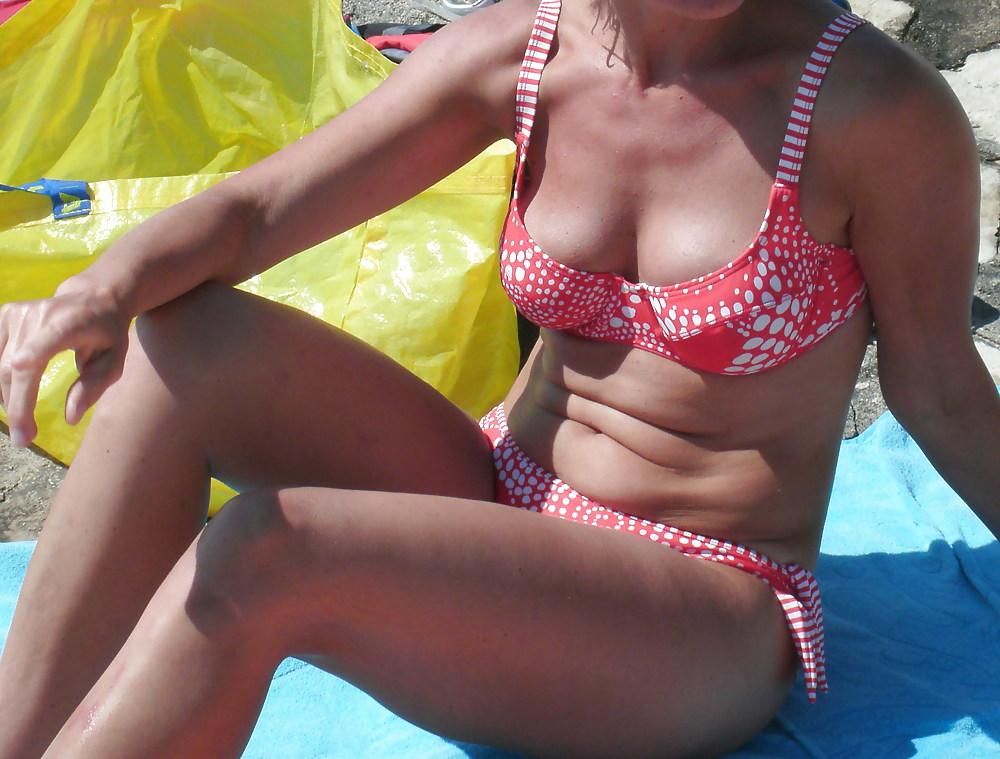 15P My wife on the beach in croatia 