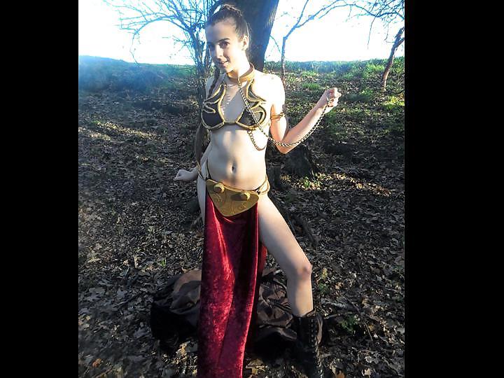 25P Star Wars Slave Leia Dressed and Undressed Gallery 2