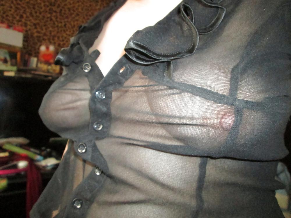 13P See-through blouse