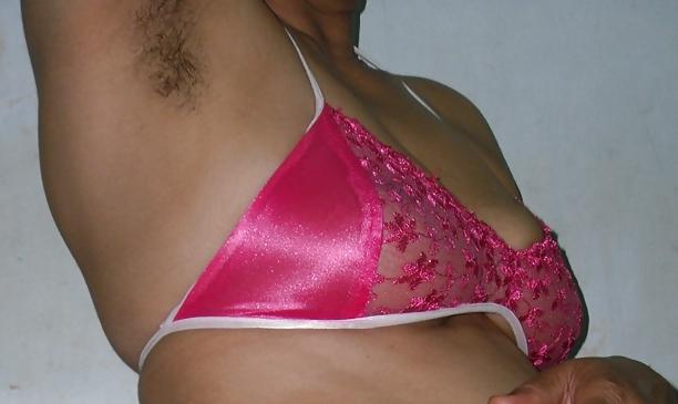 25P Indian milf in net bra and string panty 