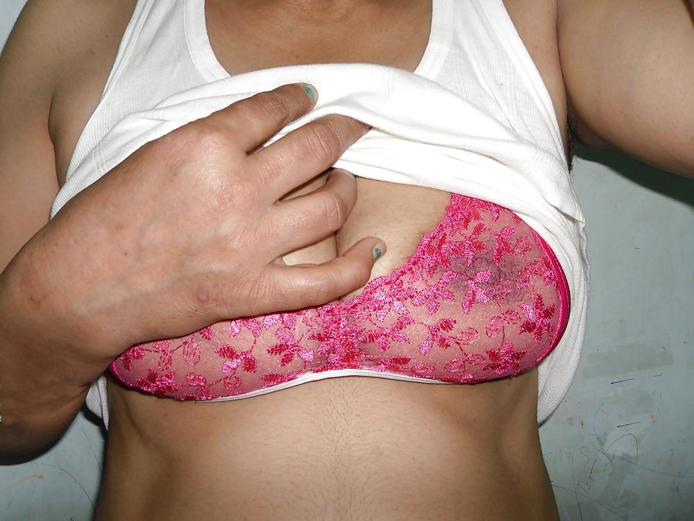 25P Indian milf in net bra and string panty 