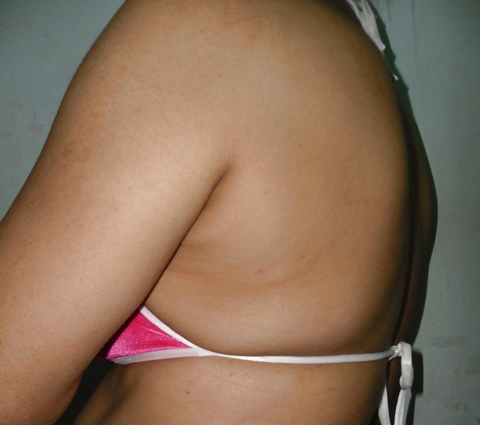 25P Indian milf in net bra and string panty 