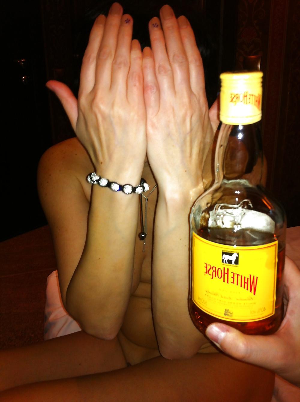 21P Drunk woman from whiskey