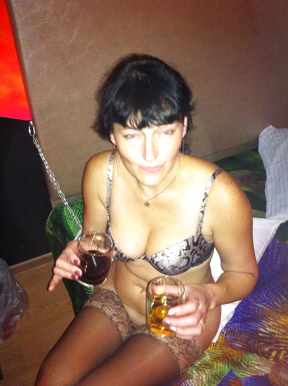 21P Drunk woman from whiskey